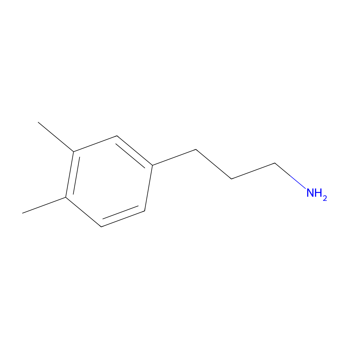 3-(3,4-Dimethylphenyl)propan-1-amine molecular structure, CAS 142332-70-5