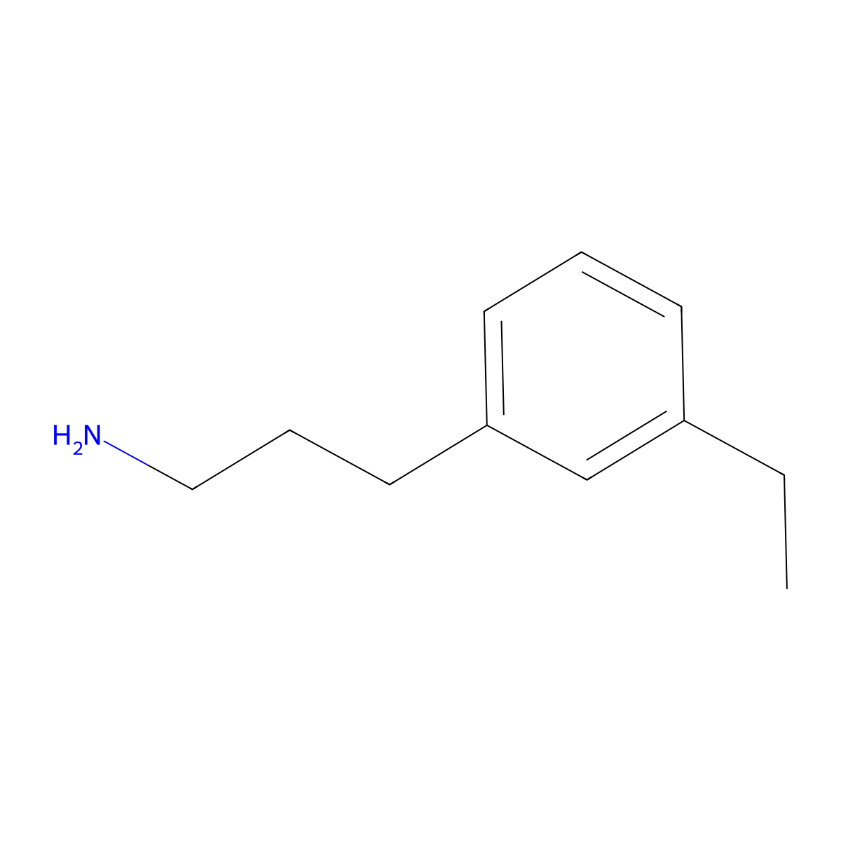 3-(3-Ethylphenyl)propan-1-amine molecular structure, CAS 142332-83-0