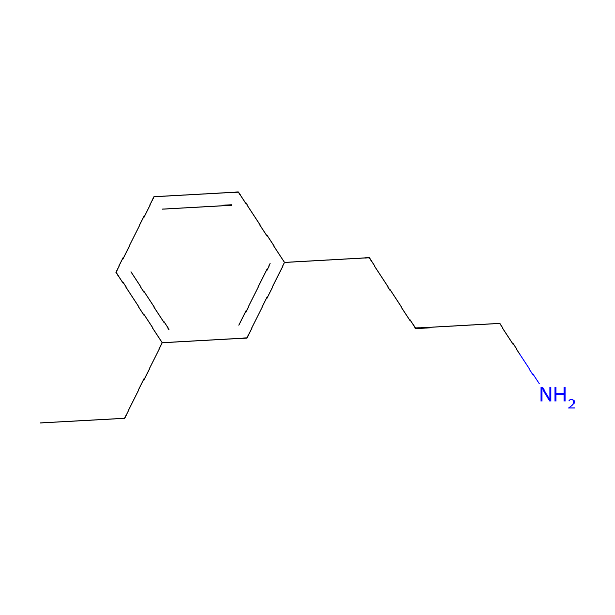 3-(3-Ethylphenyl)propan-1-amine molecular structure, CAS 142332-83-0