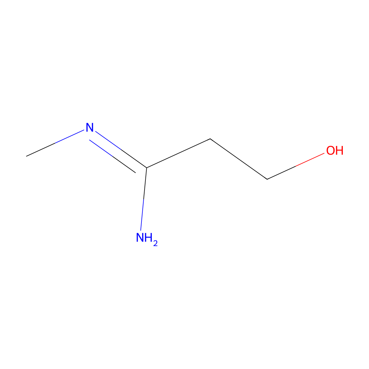 3-Hydroxy-N-methylpropanimidamide molecular structure, CAS 1423332-13-1