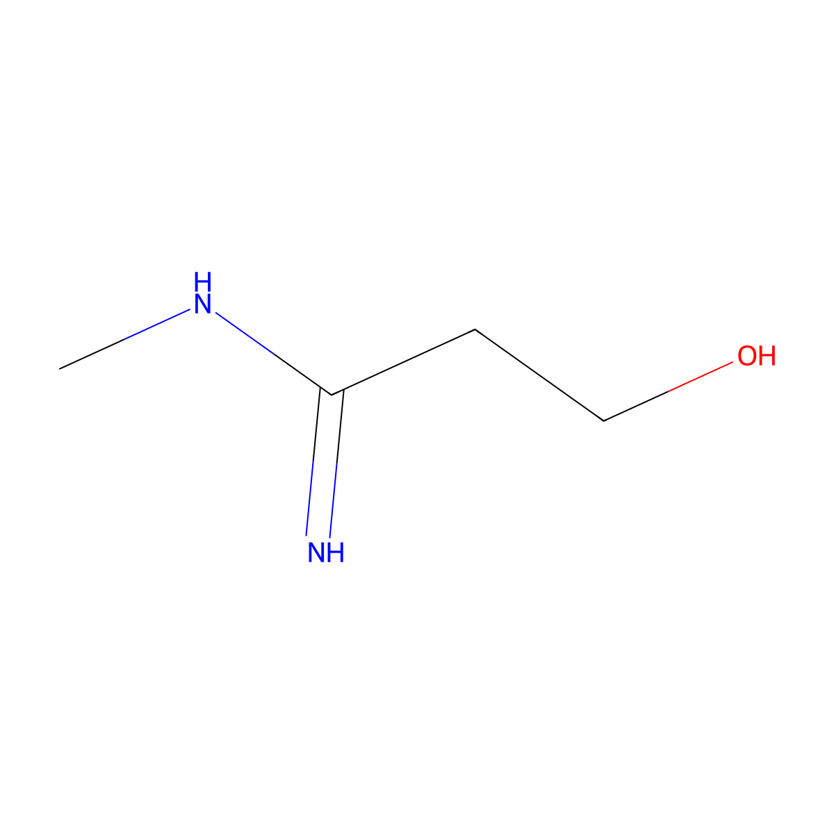 3-Hydroxy-N-methylpropanimidamide molecular structure, CAS 1423332-13-1