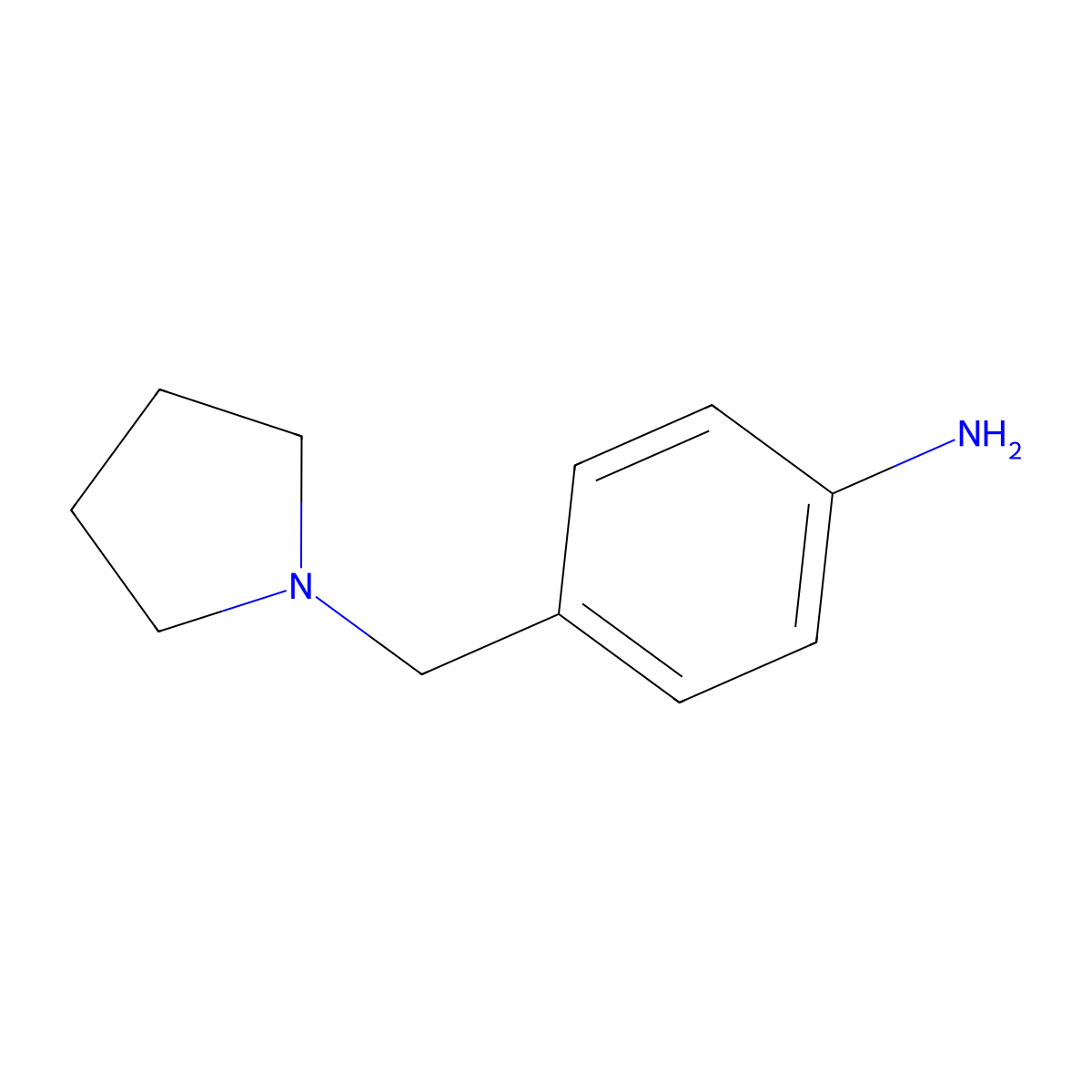 4-(Pyrrolidin-1-ylmethyl)aniline molecular structure, CAS 142335-64-6