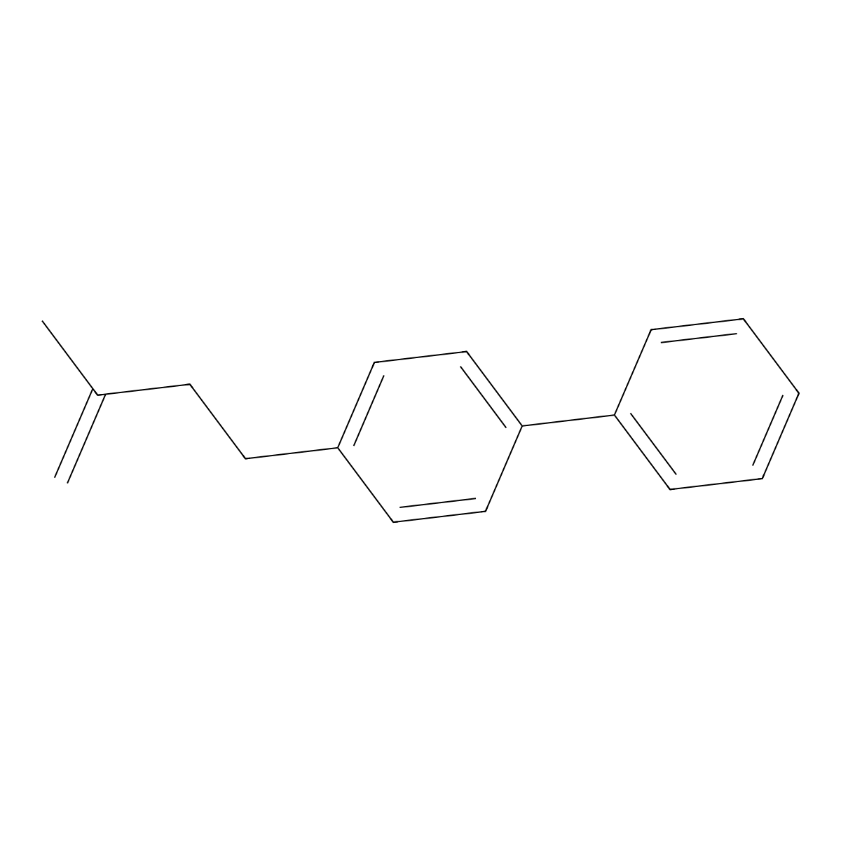4-(3-Methylbut-3-en-1-yl)-1,1'-biphenyl molecular structure, CAS 142338-74-7
