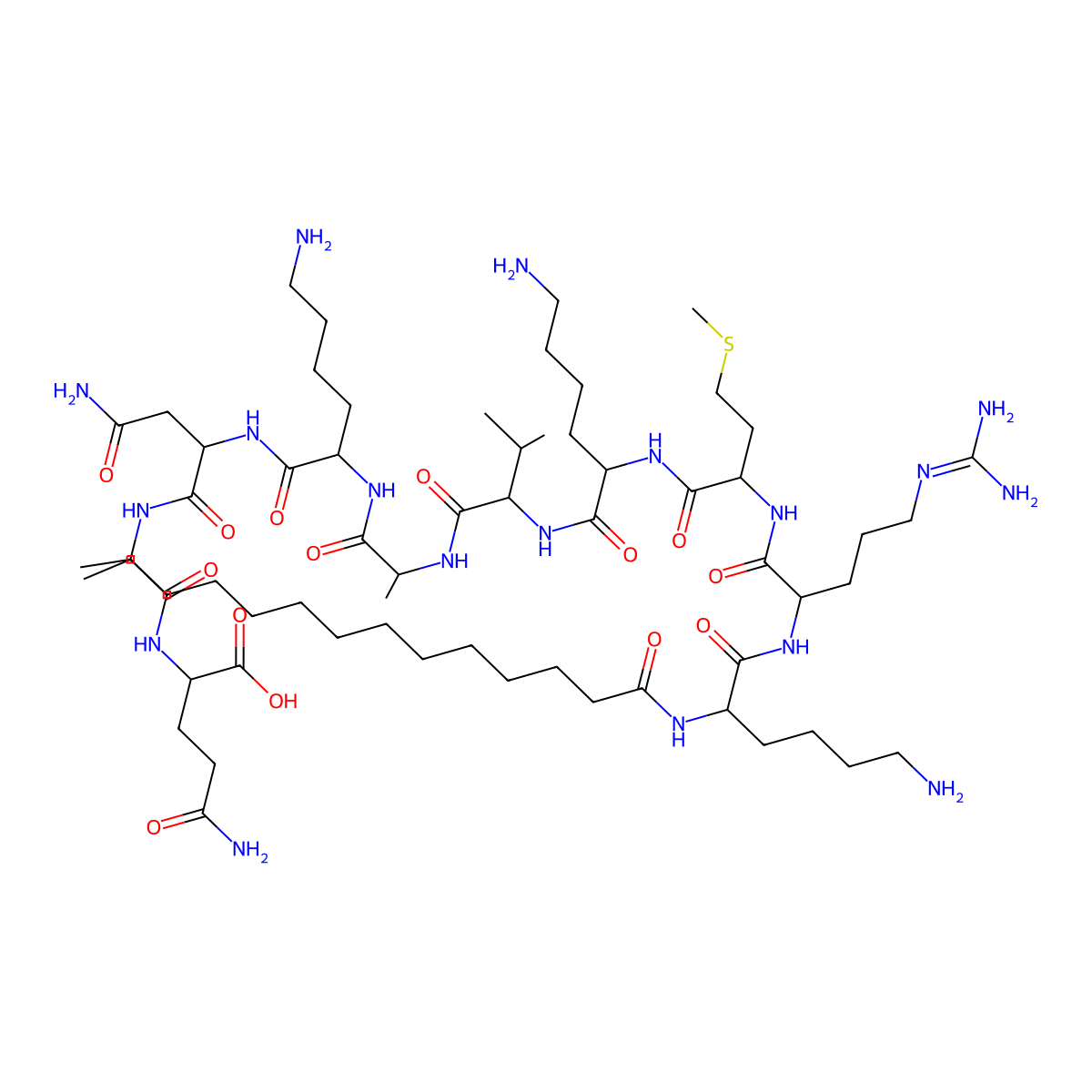 Pep2m, myristoylated acetate molecular structure, CAS 1423381-07-0