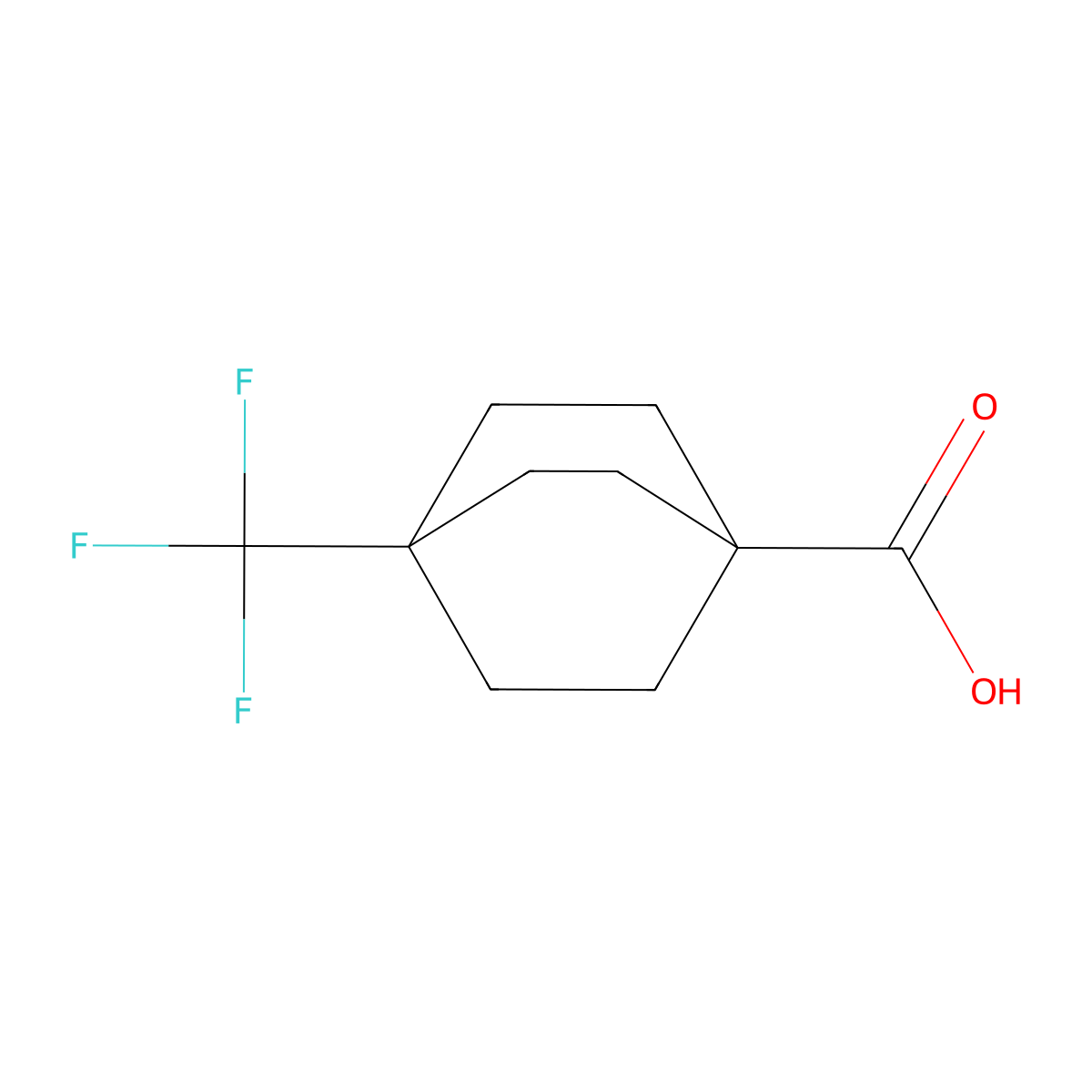 4-(Trifluoromethyl)bicyclo[2.2.2]octane-1-carboxylic acid molecular structure, CAS 14234-09-4