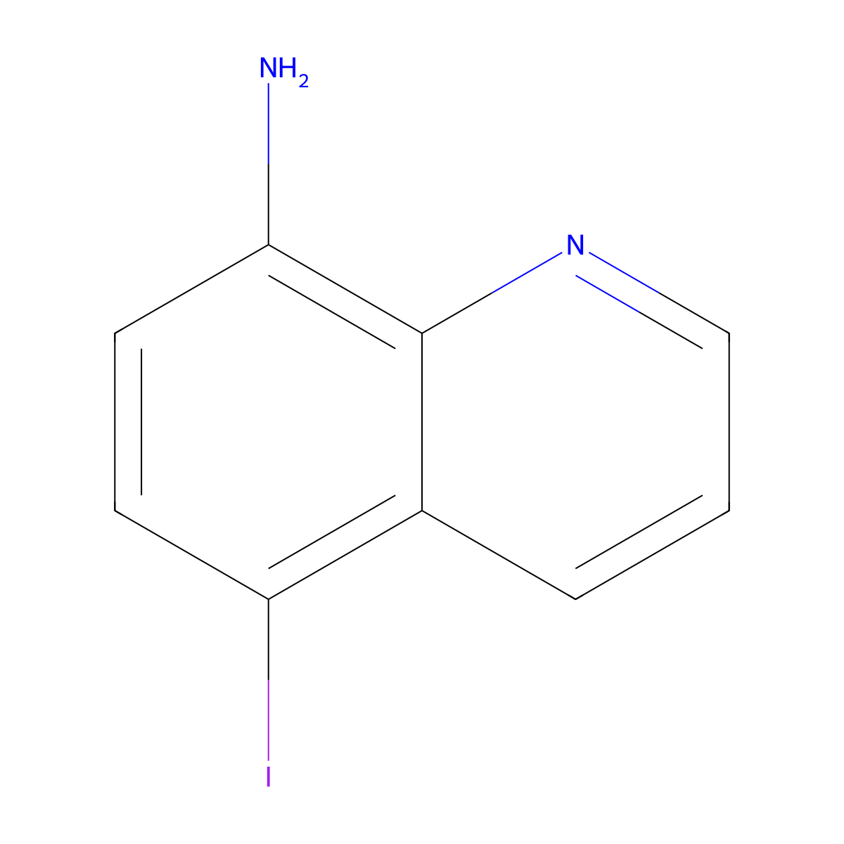 5-Iodoquinolin-8-amine molecular structure, CAS 142340-15-6