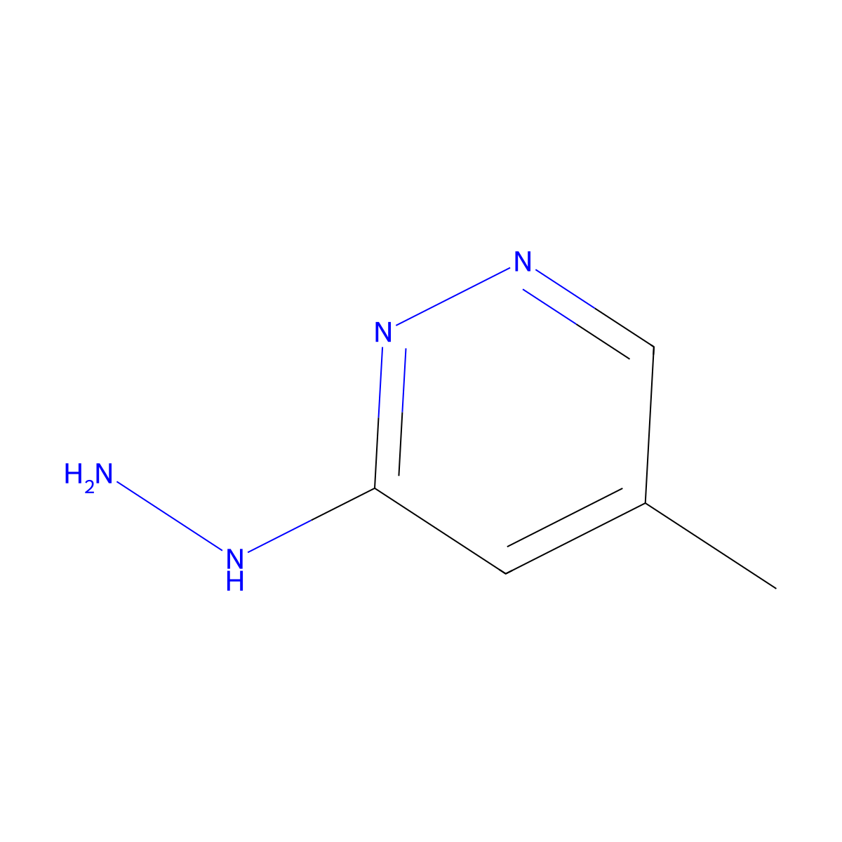 3-Hydrazinyl-5-methylpyridazine molecular structure, CAS 142345-80-0
