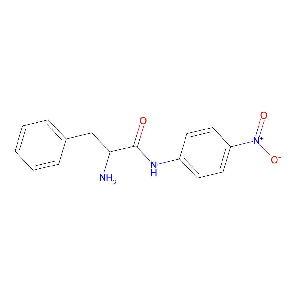 H-D-Phe-Pna molecular structure, CAS 14235-18-8
