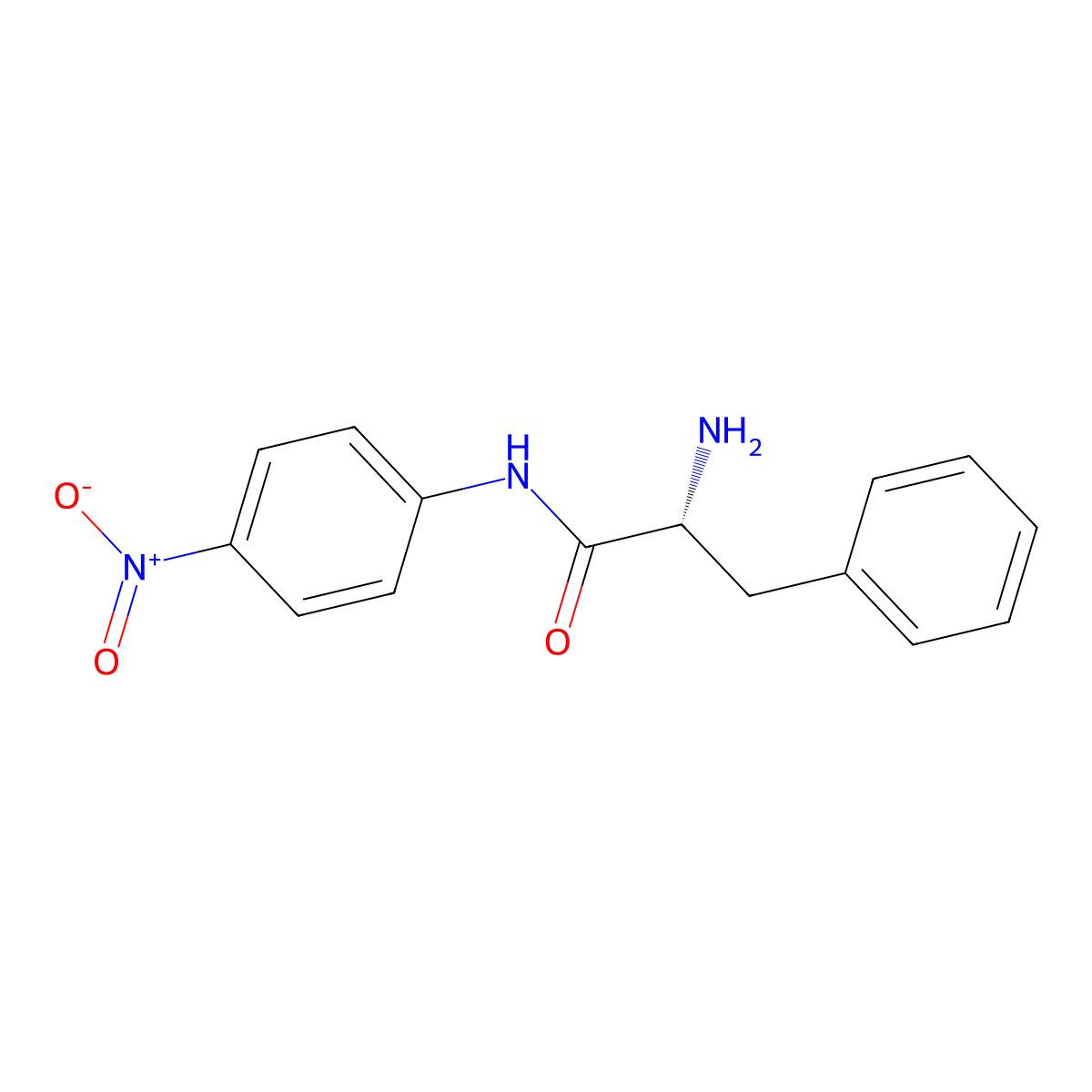 H-D-Phe-Pna molecular structure, CAS 14235-18-8