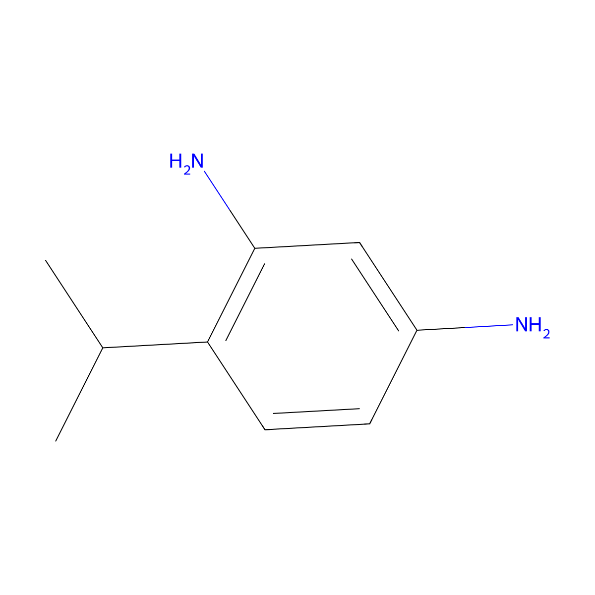 4-Isopropyl-m-phenylenediamine molecular structure, CAS 14235-45-1