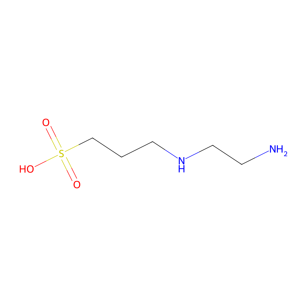 3-((2-Aminoethyl)amino)-1-propanesulfonic acid molecular structure, CAS 14235-54-2