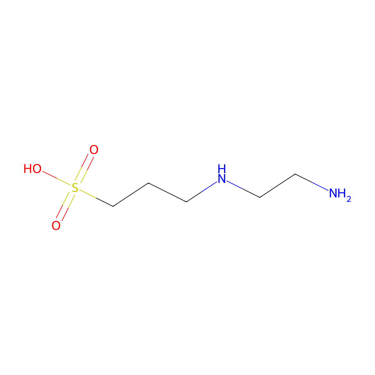 3-((2-Aminoethyl)amino)-1-propanesulfonic acid molecular structure, CAS 14235-54-2