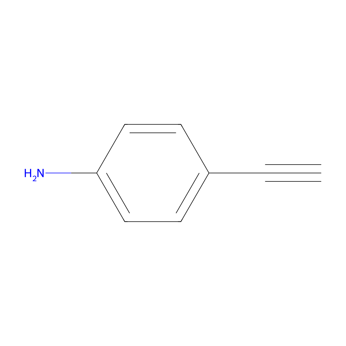 4-Ethynylaniline molecular structure, CAS 14235-81-5