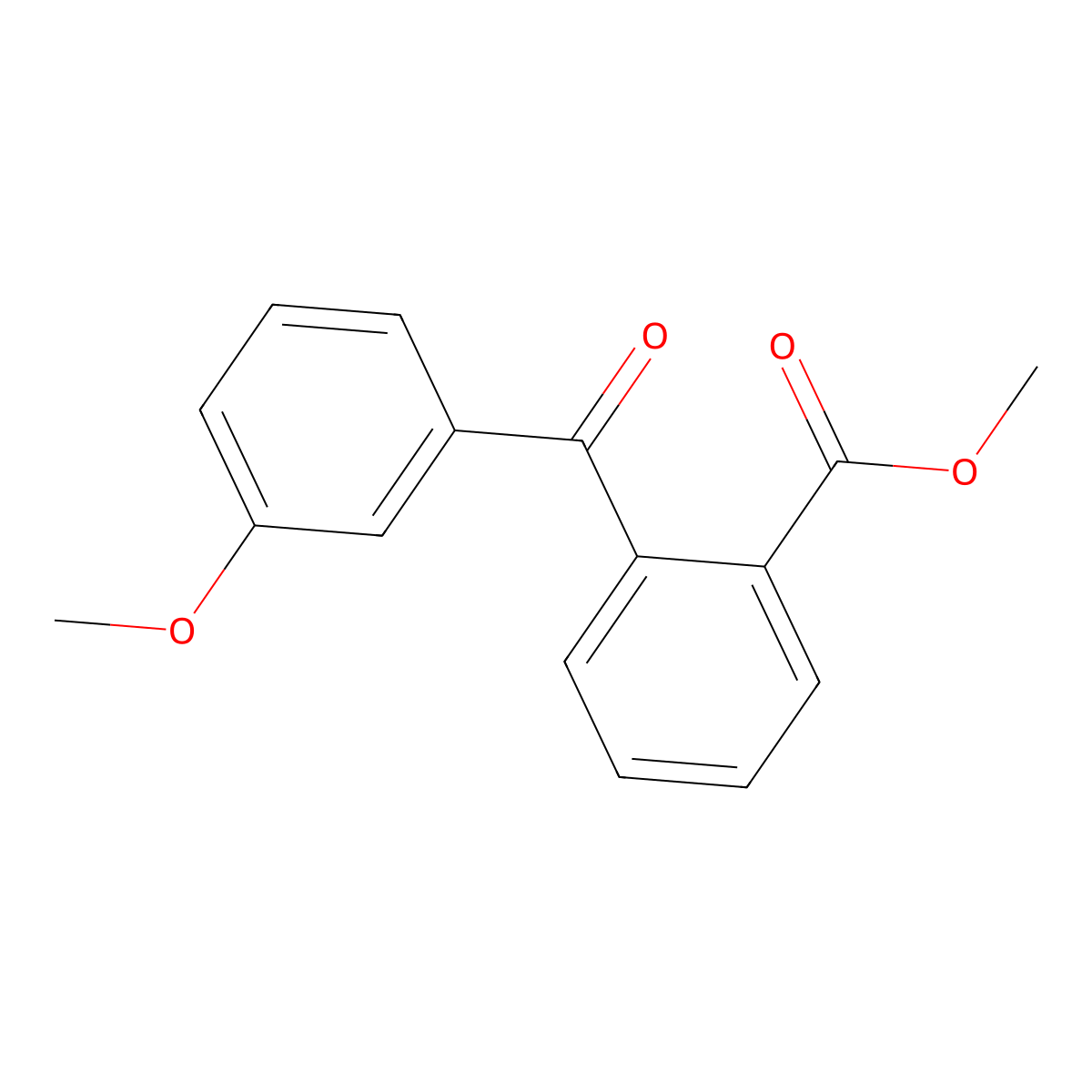 Methyl 2-(3-methoxybenzoyl)benzoate molecular structure, CAS 142354-79-8