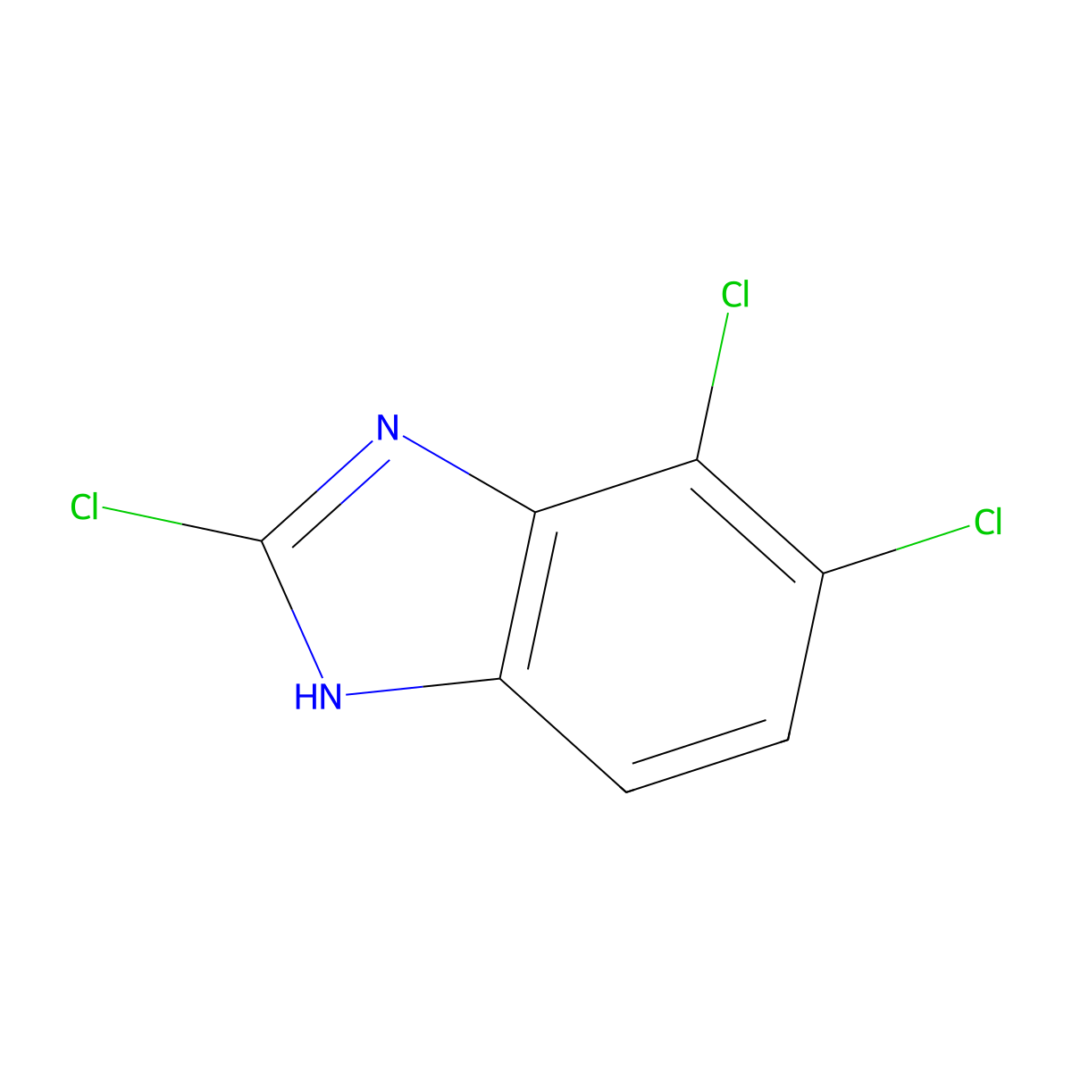 2,6,7-Trichloro-1H-benzo[d]imidazole molecular structure, CAS 142356-71-6