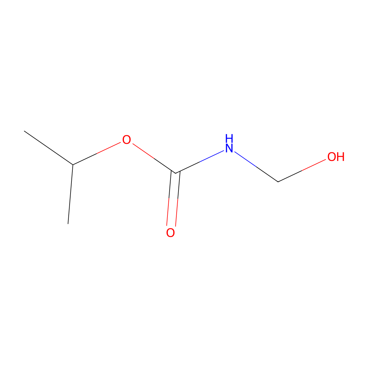 Isopropyl (hydroxymethyl)-carbamate molecular structure, CAS 14236-02-3