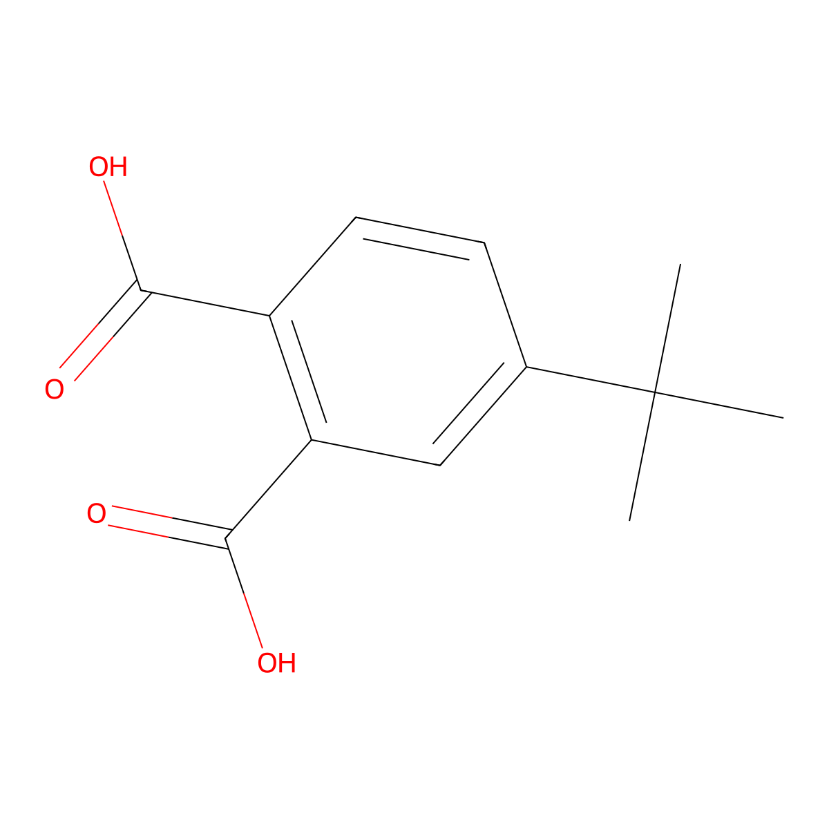 4-tert-Butylphthalic acid molecular structure, CAS 14236-13-6
