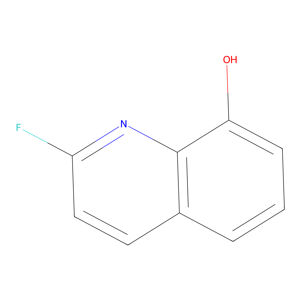 2-Fluoroquinolin-8-ol molecular structure, CAS 142363-58-4