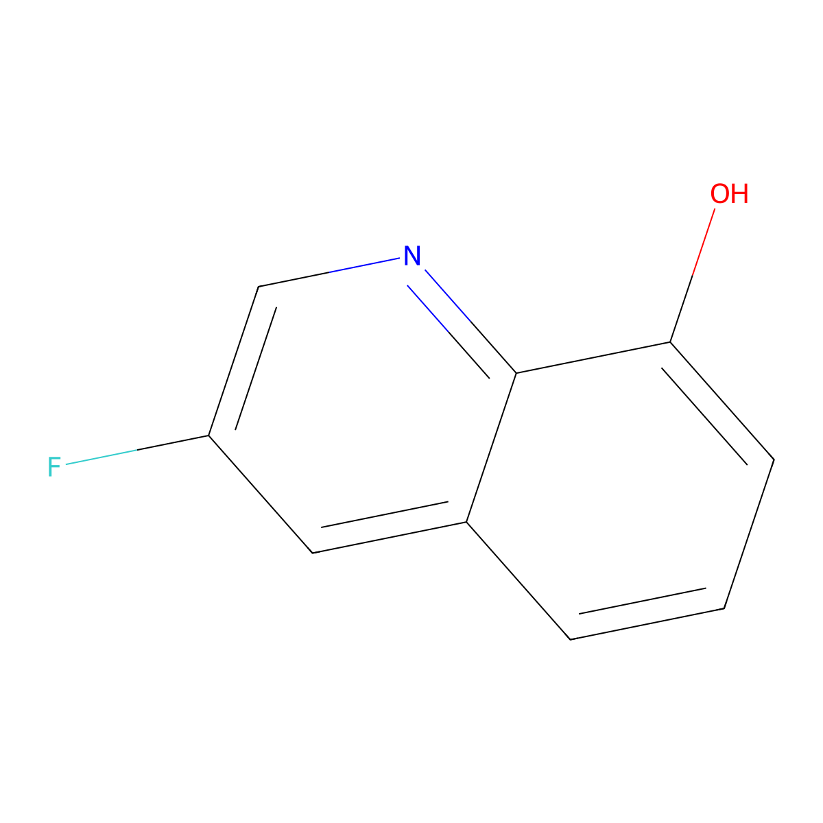 3-Fluoroquinolin-8-OL molecular structure, CAS 142363-59-5