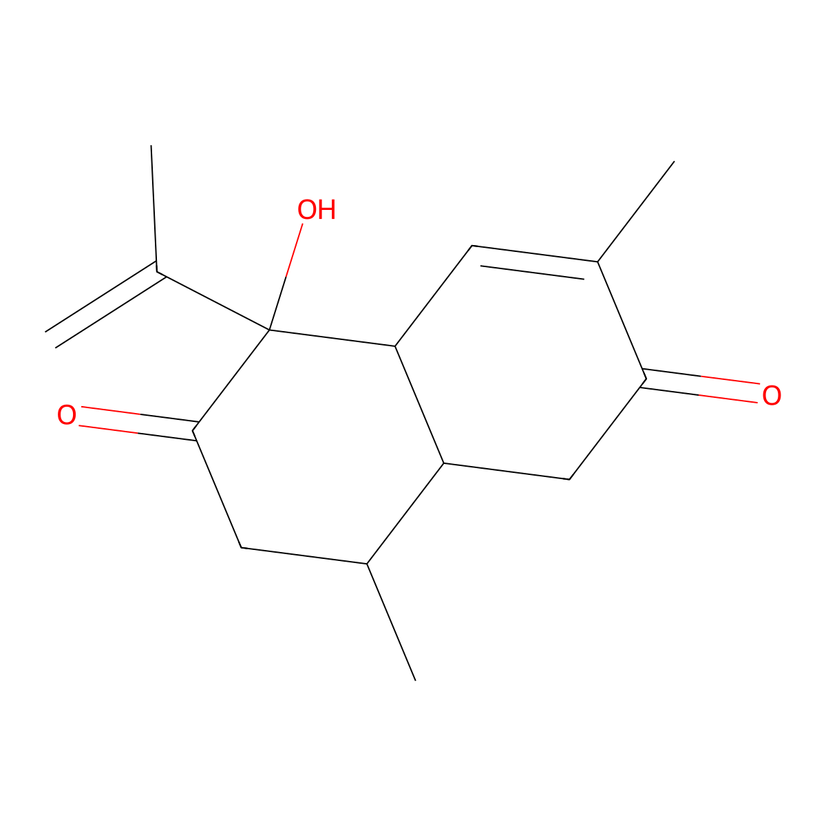 7alpha-Hydroxy-4,11-cadinadiene-3,8-dione molecular structure, CAS 1423809-64-6