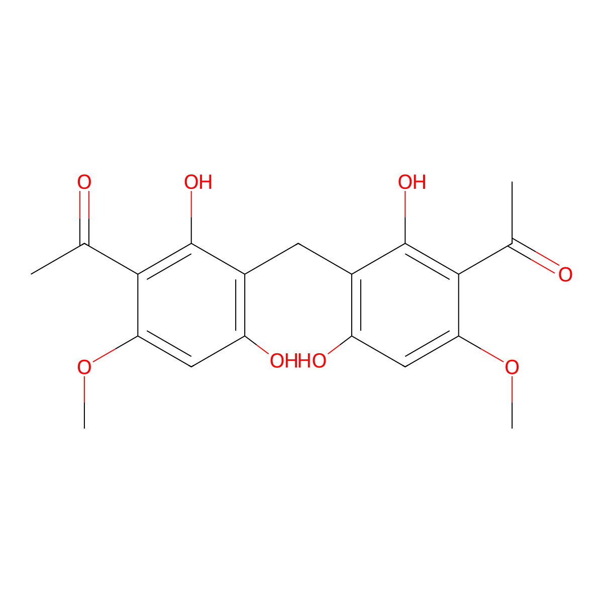 Didemethylpseudoaspidin AA molecular structure, CAS 142382-28-3