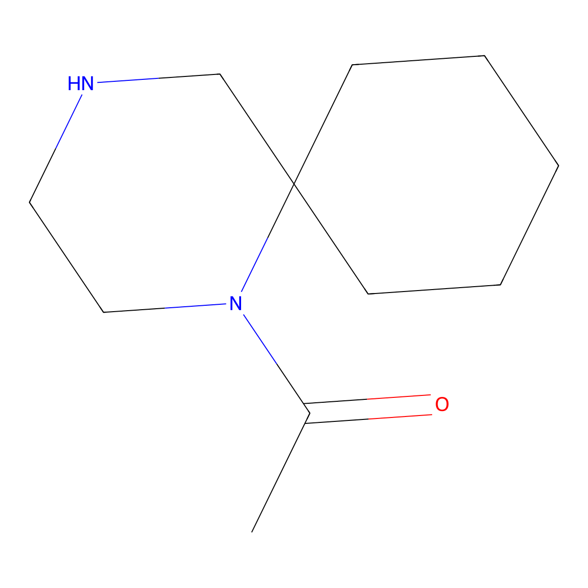 1-{1,4-Diazaspiro[5.5]undecan-1-yl}ethan-1-one molecular structure, CAS 1423941-23-4