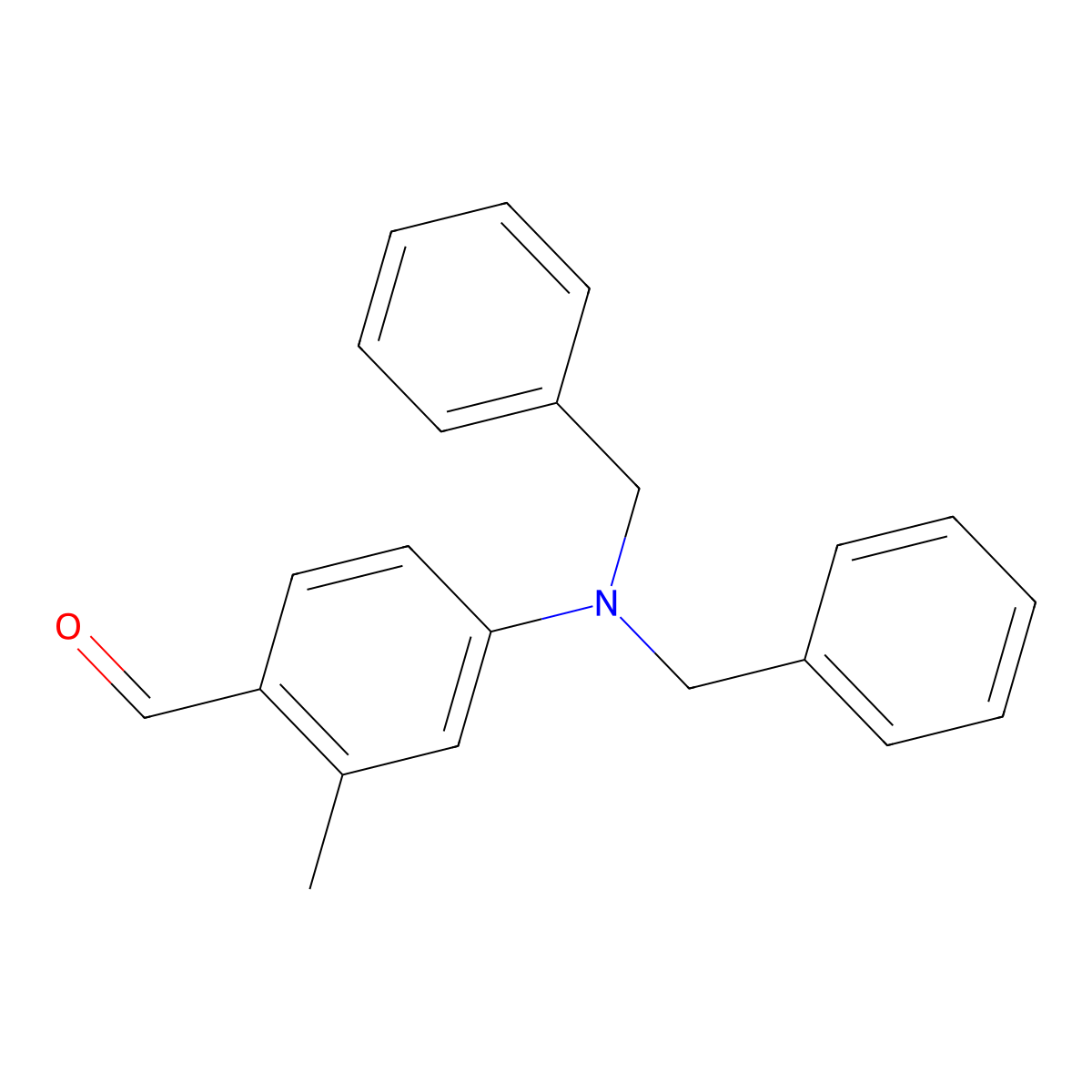 4-(Dibenzylamino)-2-methylbenzaldehyde molecular structure, CAS 1424-65-3