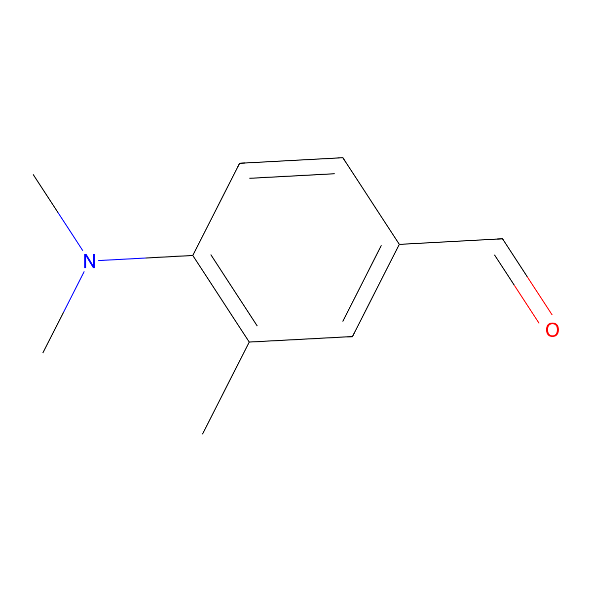 4-(Dimethylamino)-3-methylbenzaldehyde molecular structure, CAS 1424-69-7