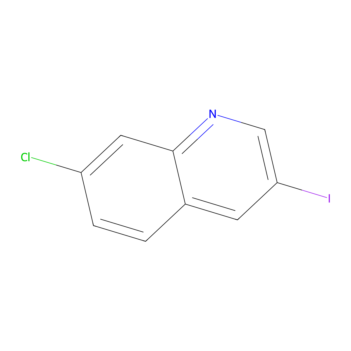 7-Chloro-3-iodoquinoline molecular structure, CAS 1424245-91-9