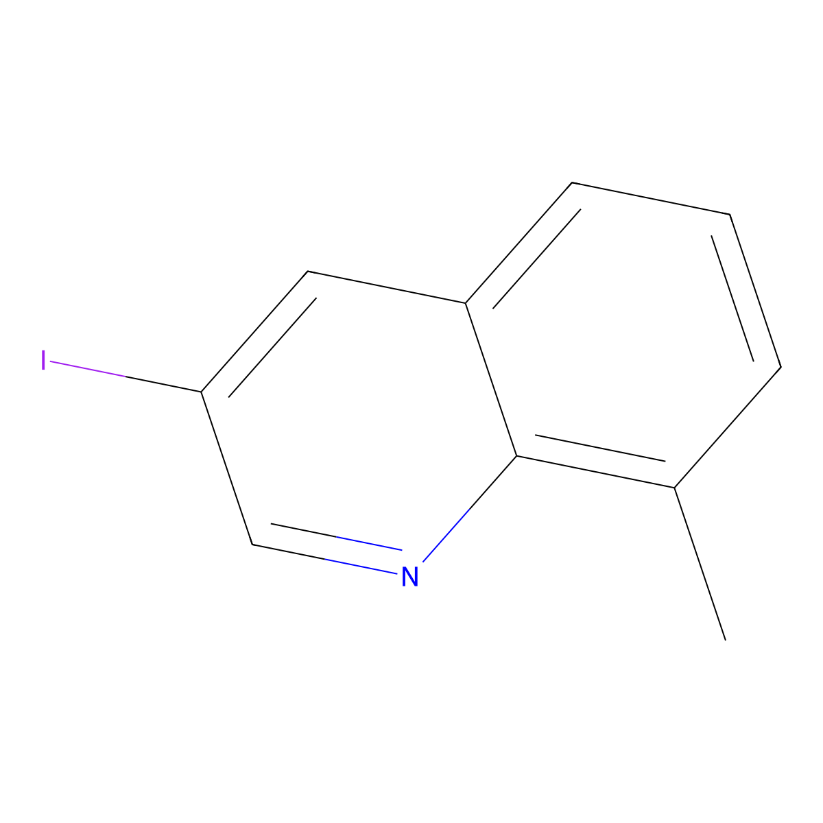 3-Iodo-8-methylquinoline molecular structure, CAS 1424245-96-4