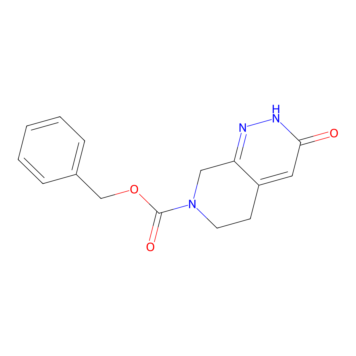 benzyl 3-hydroxy-5H,6H,7H,8H-pyrido[3,4-c]pyridazine-7-carboxylate molecular structure, CAS 1424272-59-2