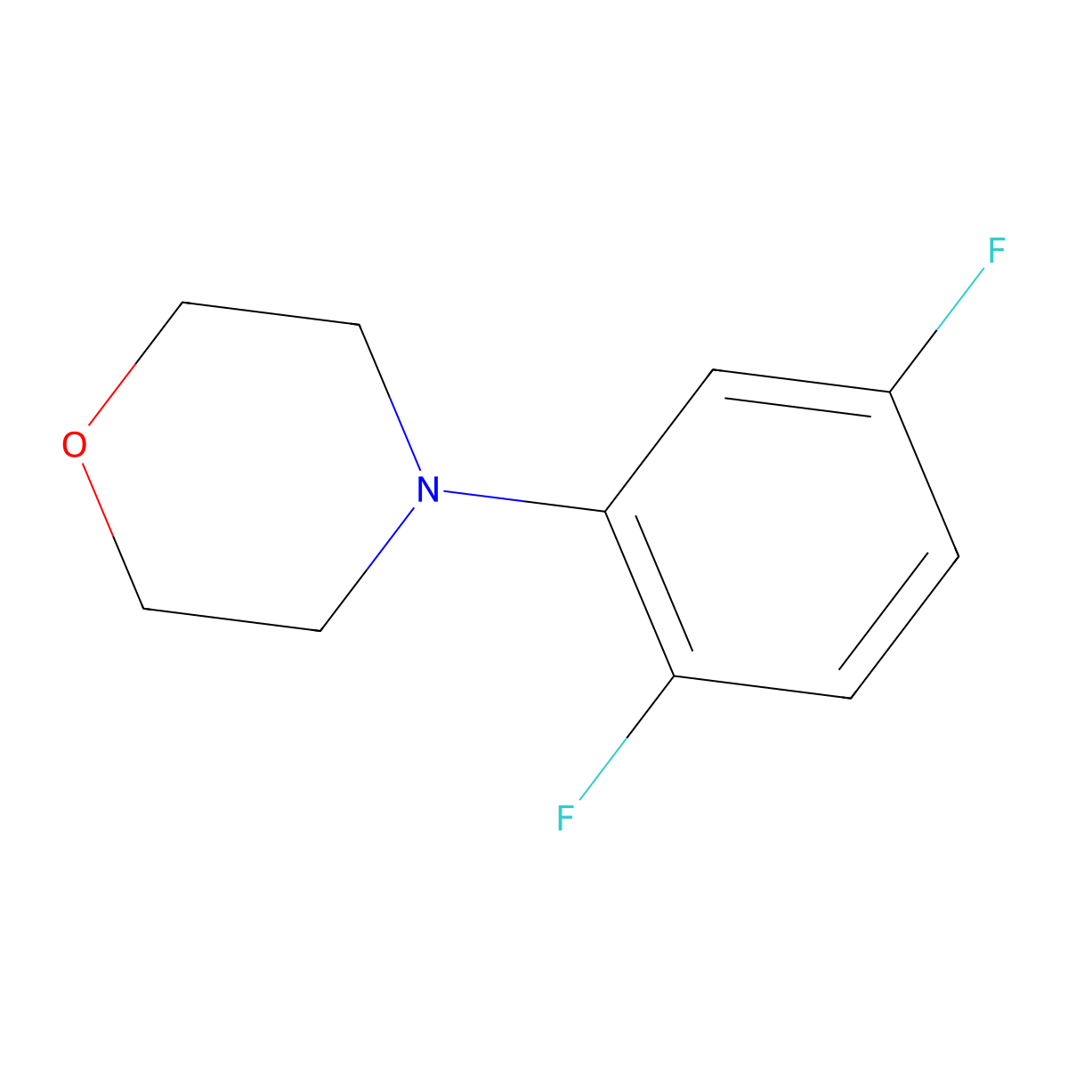 4-(2,5-Difluorophenyl)morpholine molecular structure, CAS 1424273-42-6