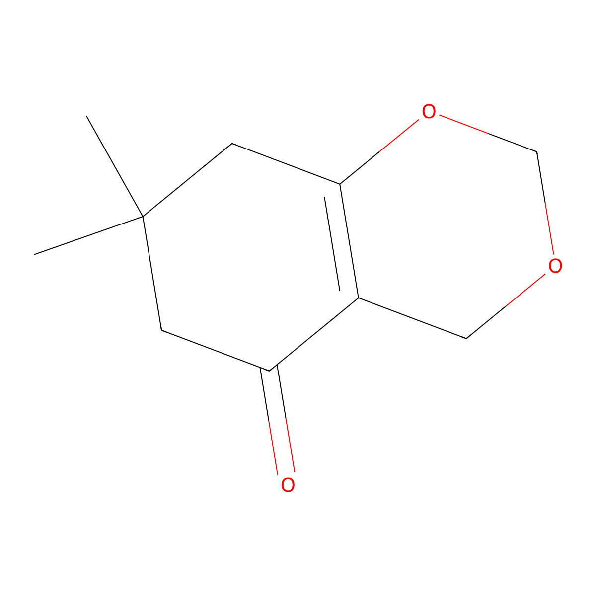 7,7-dimethyl-7,8-dihydro-4H-benzo[d][1,3]dioxin-5(6H)-one molecular structure, CAS 1424289-20-2