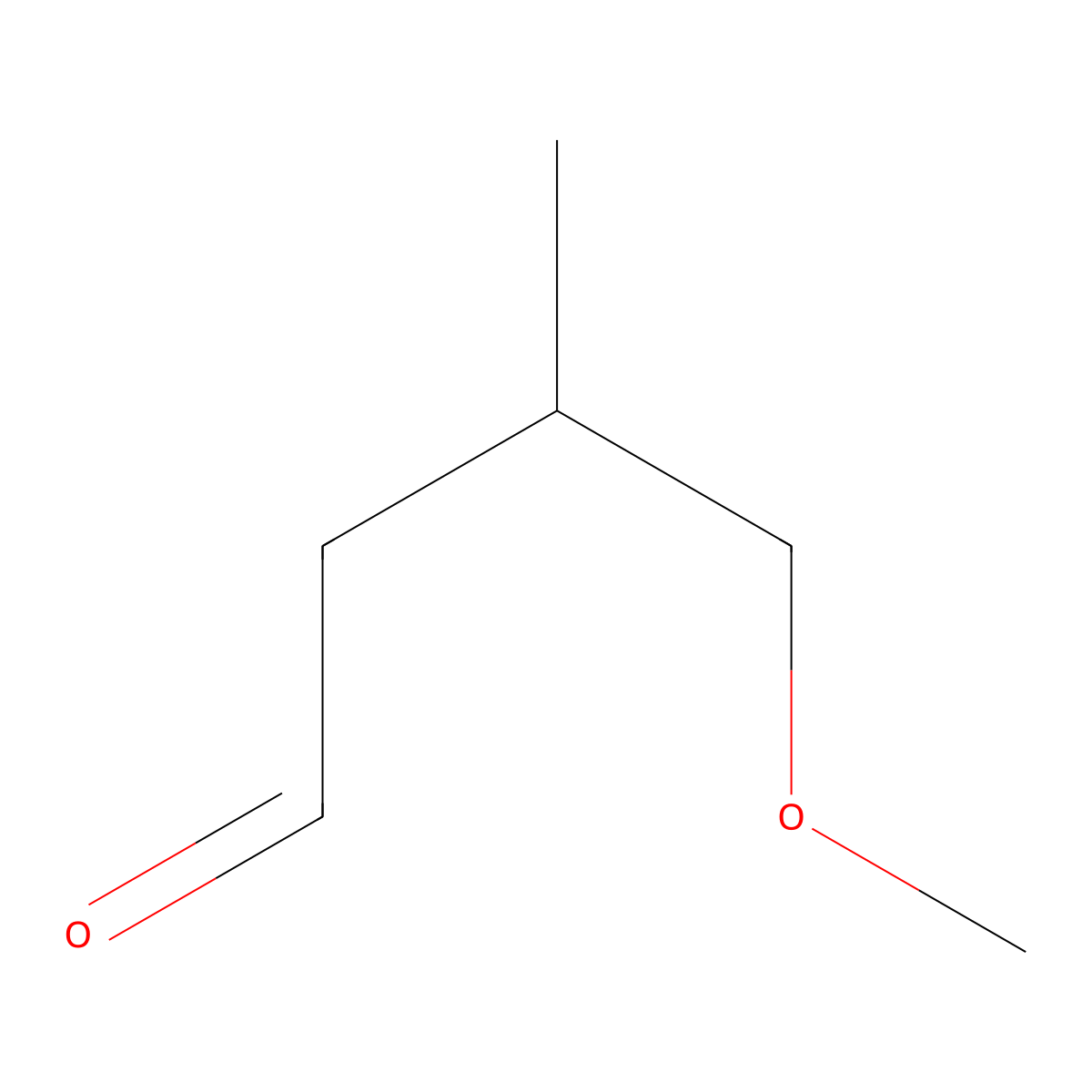 4-Methoxy-3-methylbutanal molecular structure, CAS 142429-81-0