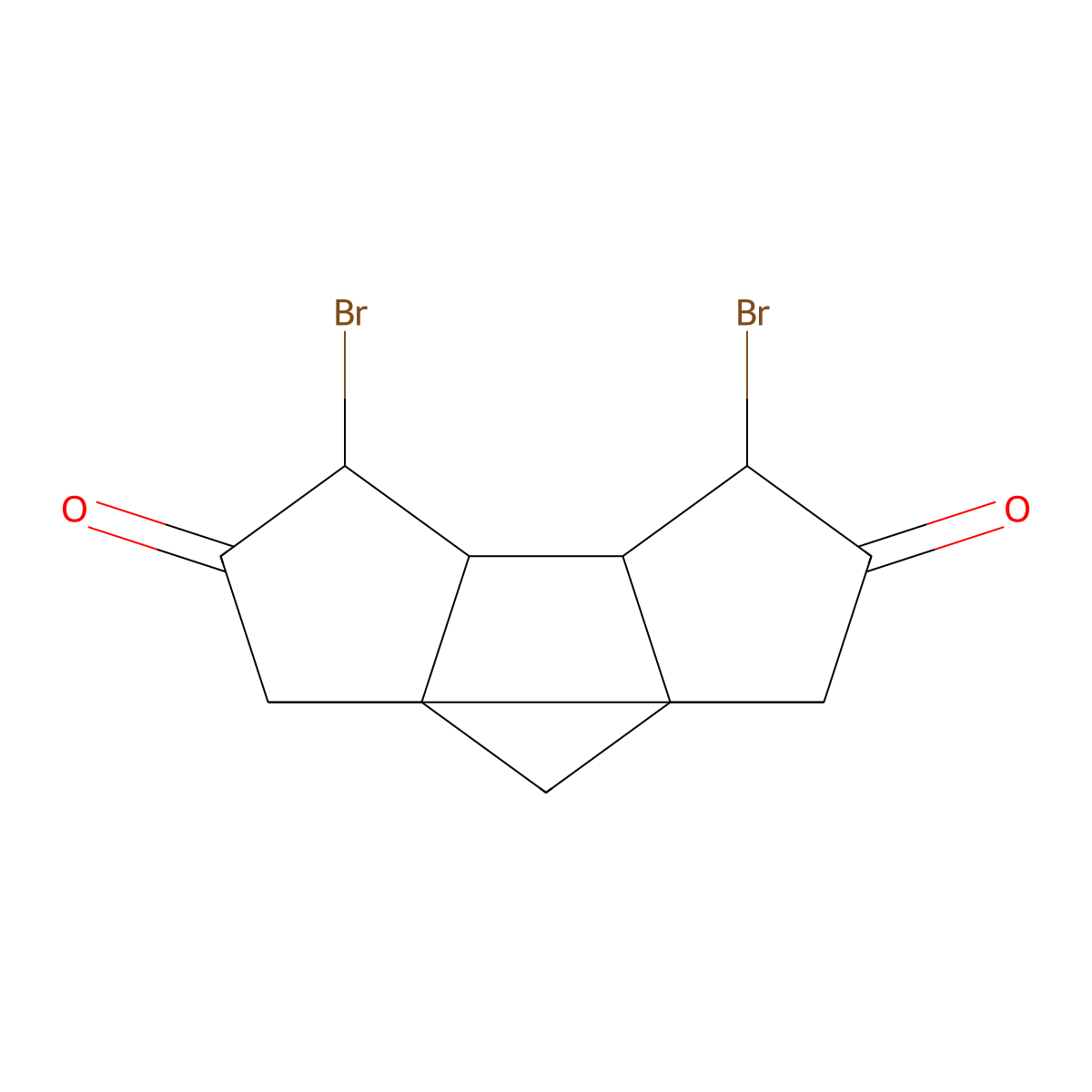 4,10-Dibromotetracyclo[6.3.0.0~2,6~.0~5,9~]undecane-3,11-dione molecular structure, CAS 142436-72-4