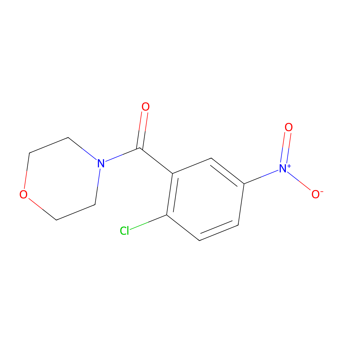 4-(2-Chloro-5-nitrobenzoyl)morpholine molecular structure, CAS 142439-65-4