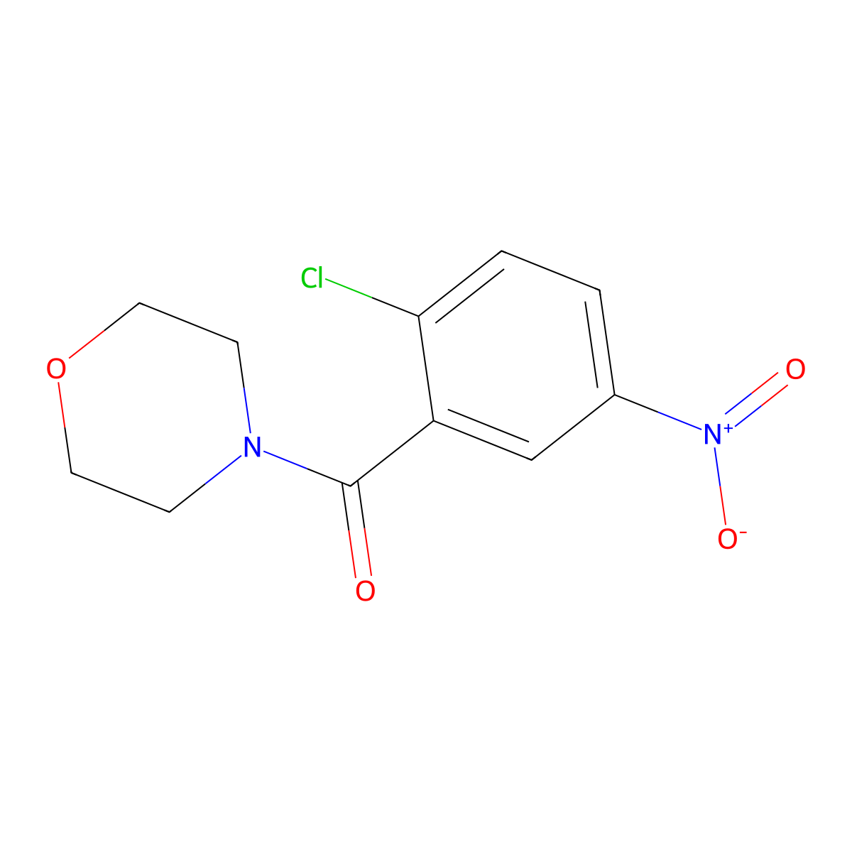 4-(2-Chloro-5-nitrobenzoyl)morpholine molecular structure, CAS 142439-65-4