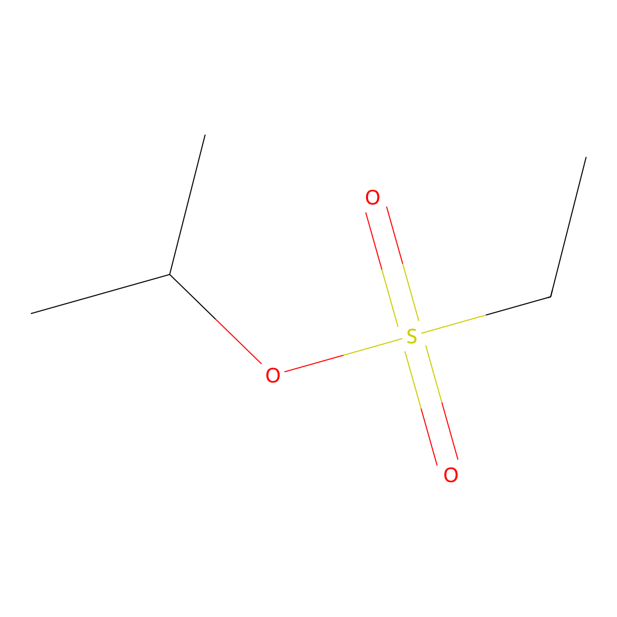 Ethanesulfonic acid, isopropyl ester molecular structure, CAS 14245-62-6