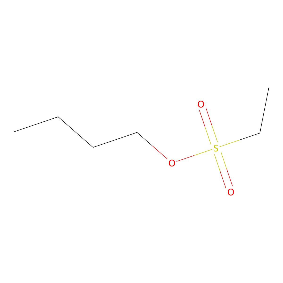 Ethanesulfonic acid, butyl ester molecular structure, CAS 14245-63-7