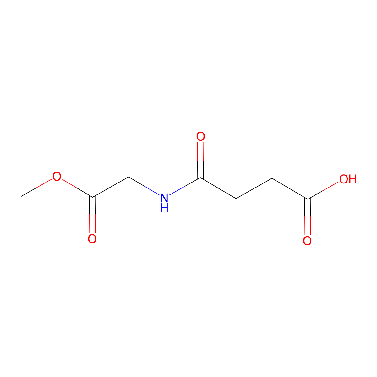 4-[(2-Methoxy-2-oxoethyl)amino]-4-oxobutanoic acid molecular structure, CAS 142451-68-1