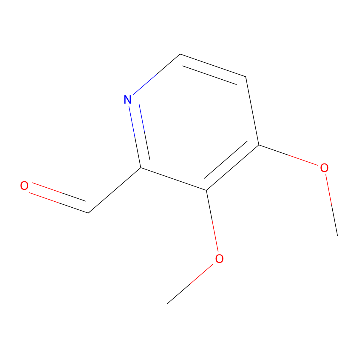3,4-Dimethoxypyridine-2-carbaldehyde molecular structure, CAS 142470-53-9