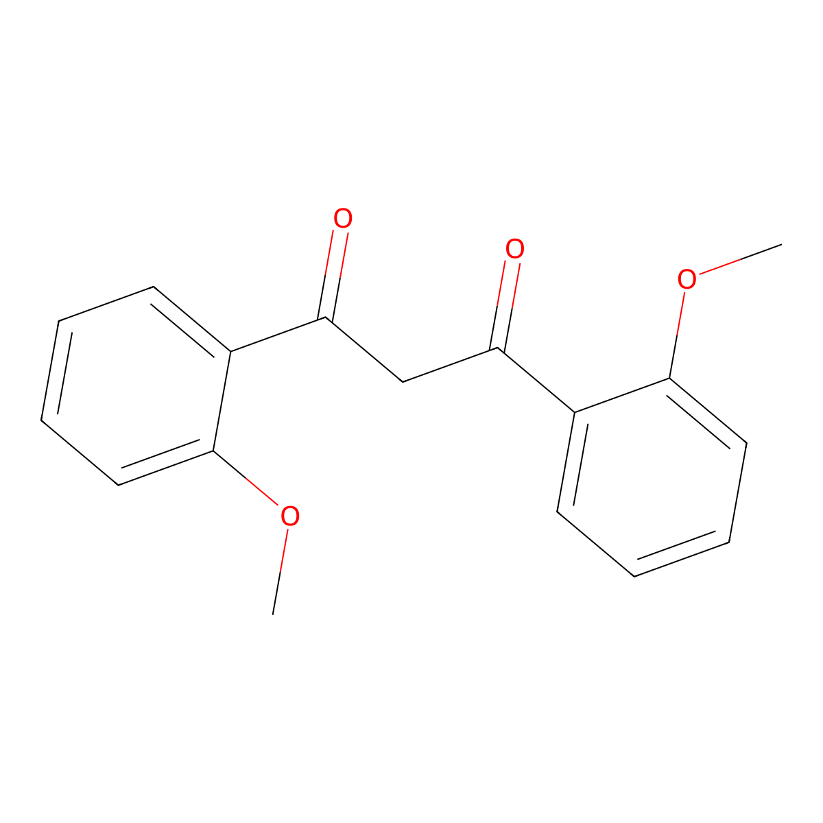 1,3-Bis(2-methoxyphenyl)propane-1,3-dione molecular structure, CAS 142472-15-9