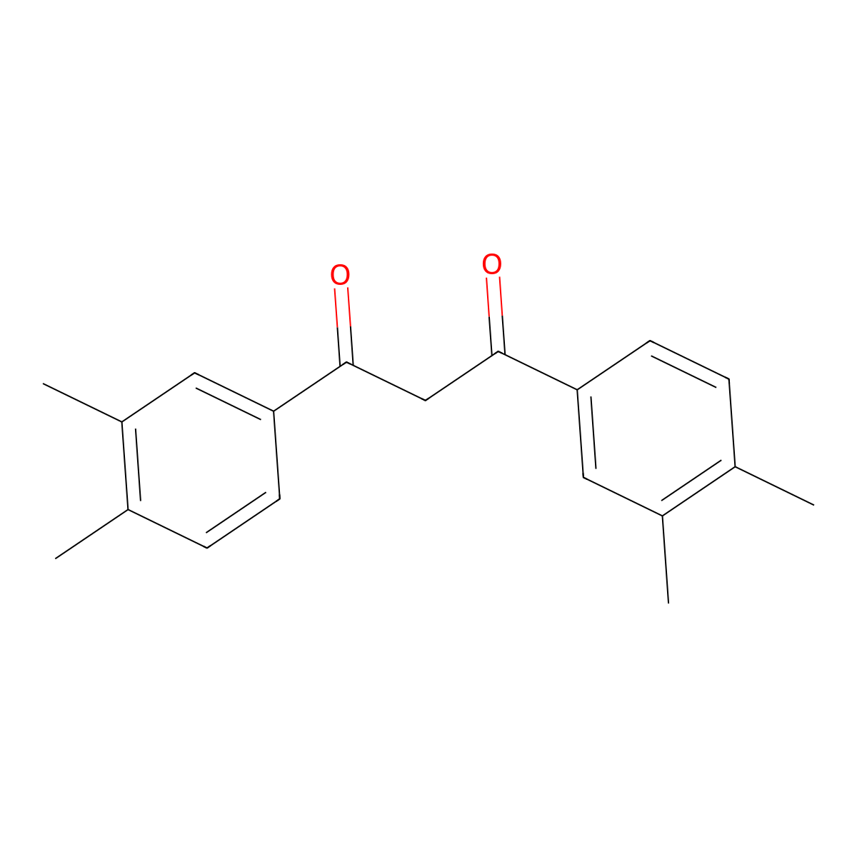 1,3-Bis(3,4-dimethylphenyl)propane-1,3-dione molecular structure, CAS 142472-16-0