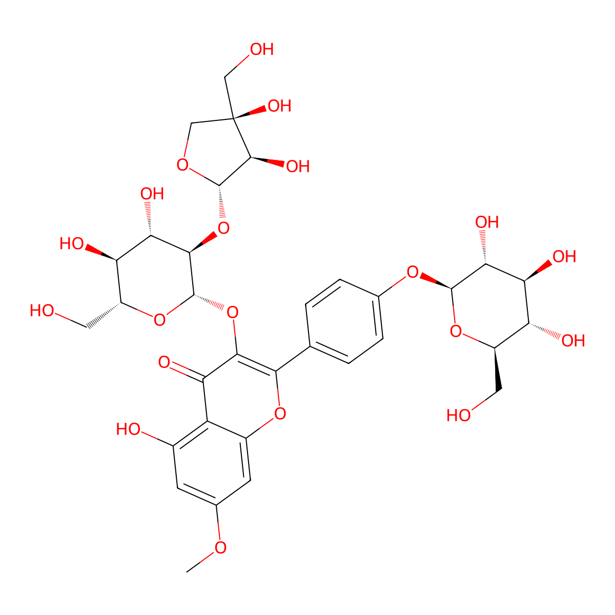 Complanatoside B molecular structure, CAS 142473-99-2