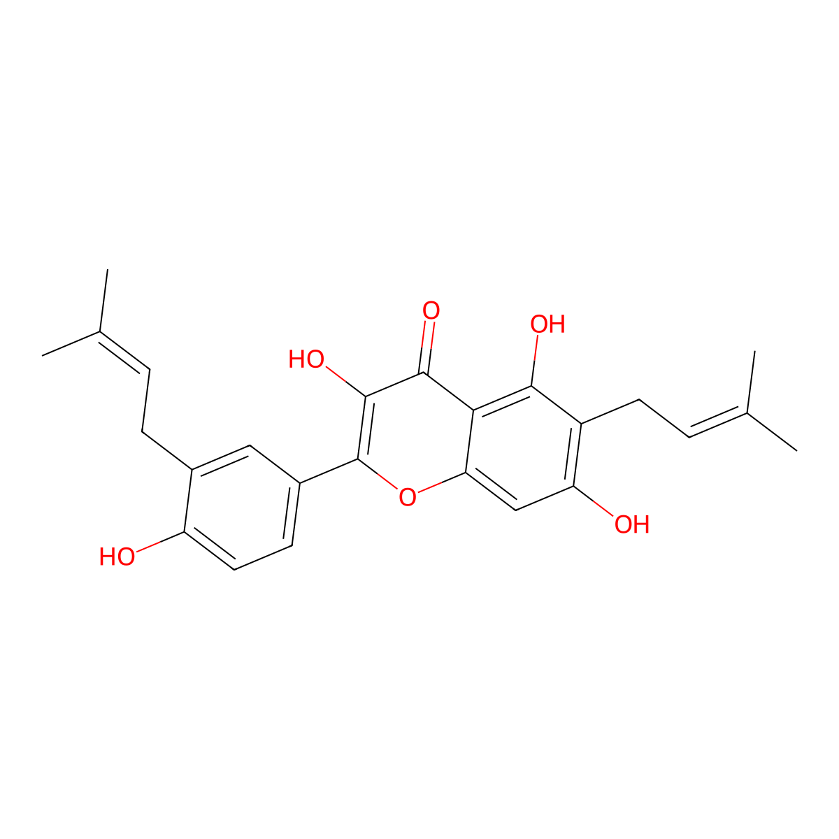 Glyasperin A molecular structure, CAS 142474-52-0