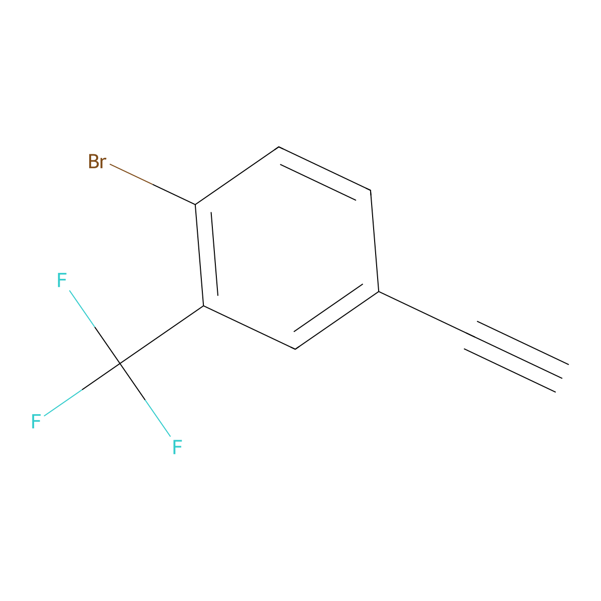 4-Bromo-3-(trifluoromethyl)phenylacetylene molecular structure, CAS 142476-42-4