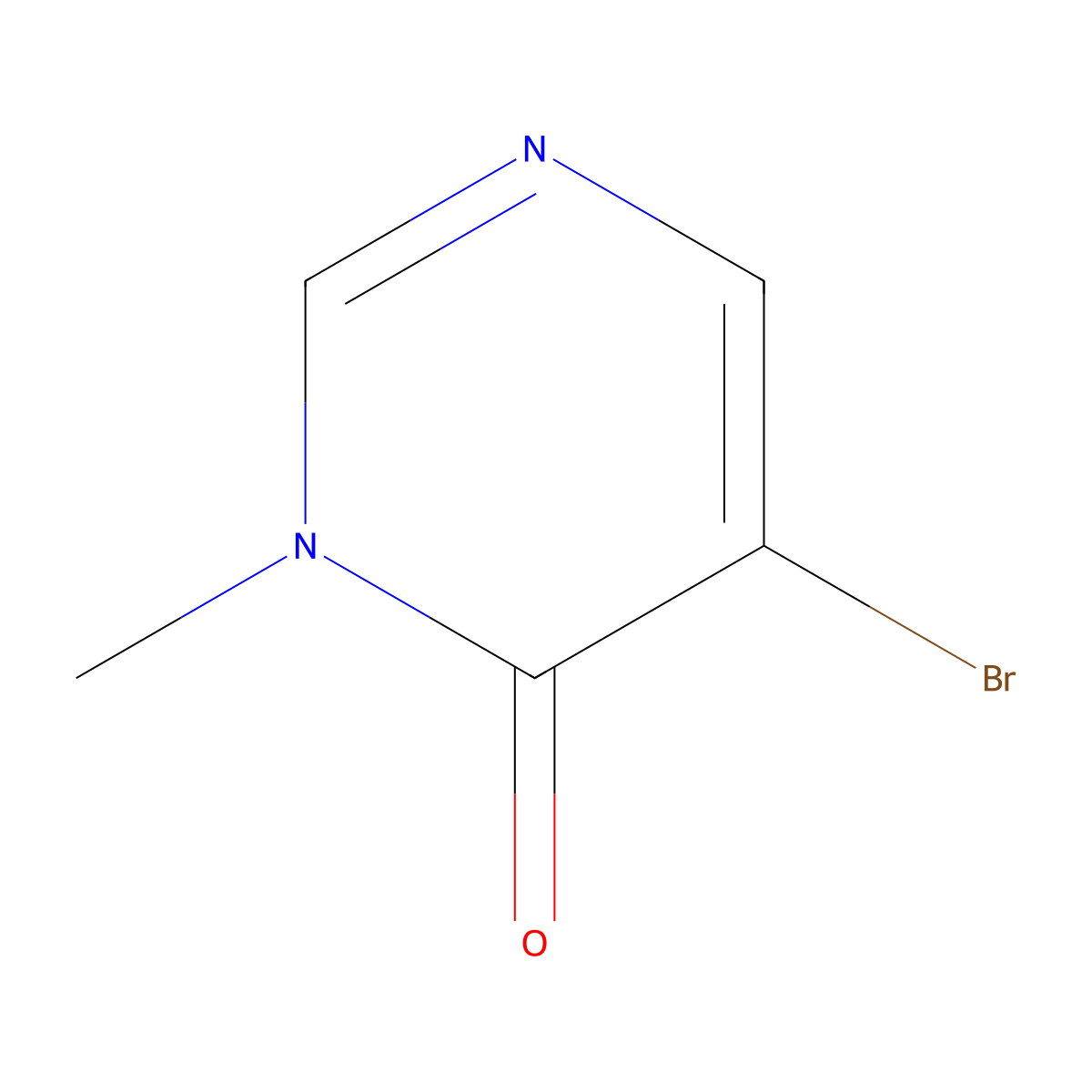 5-Bromo-3-methyl-4(3H)-pyrimidinone molecular structure, CAS 14248-02-3