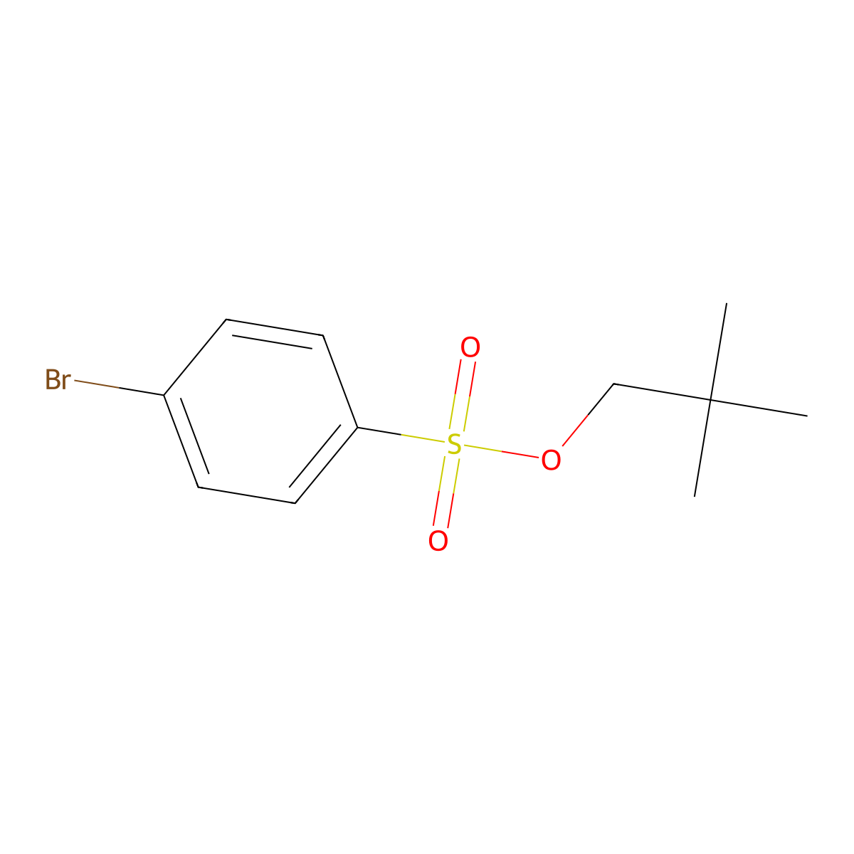 Neopentyl 4-bromobenzenesulfonate molecular structure, CAS 14248-15-8