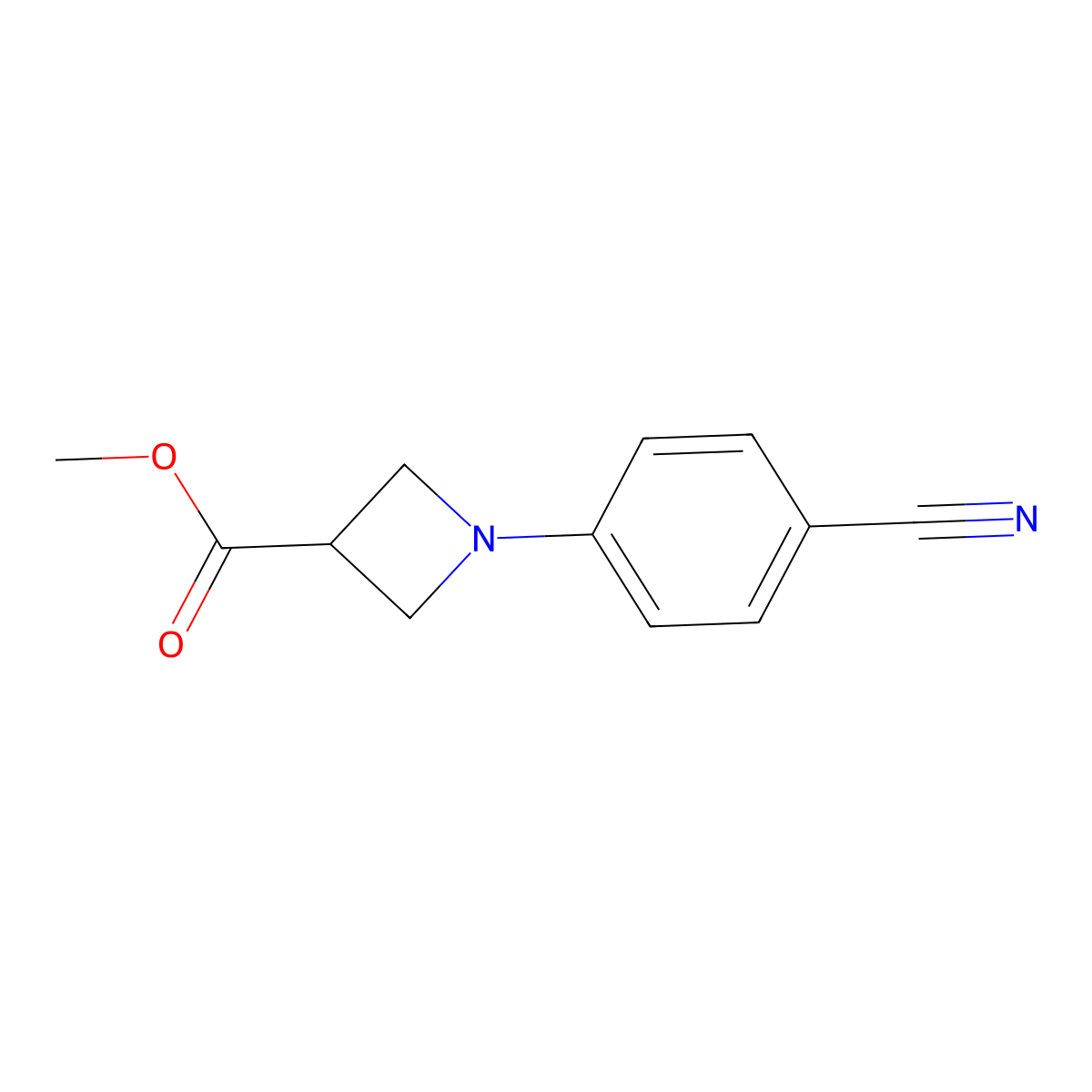 Methyl 1-(4-Cyanophenyl)azetidine-3-carboxylate molecular structure, CAS 1424857-11-3