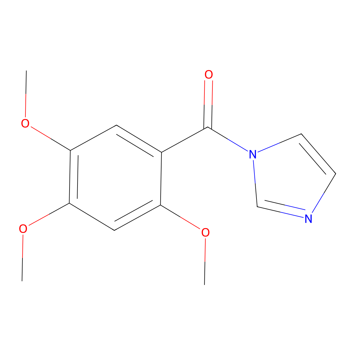 1-(2,4,5-Trimethoxybenzoyl)-1H-imidazole molecular structure, CAS 1424857-13-5
